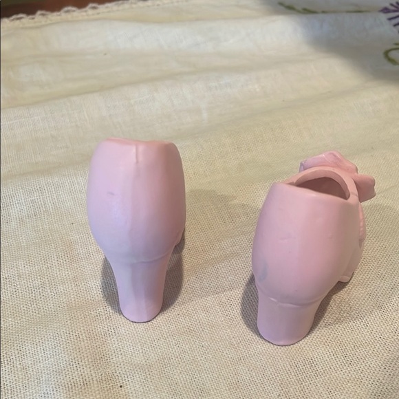 Miniature Pink Shoes with Floral Detail home decor - Picture 3 of 4
